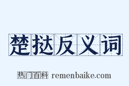 楚挞反义词是什么意思的图片